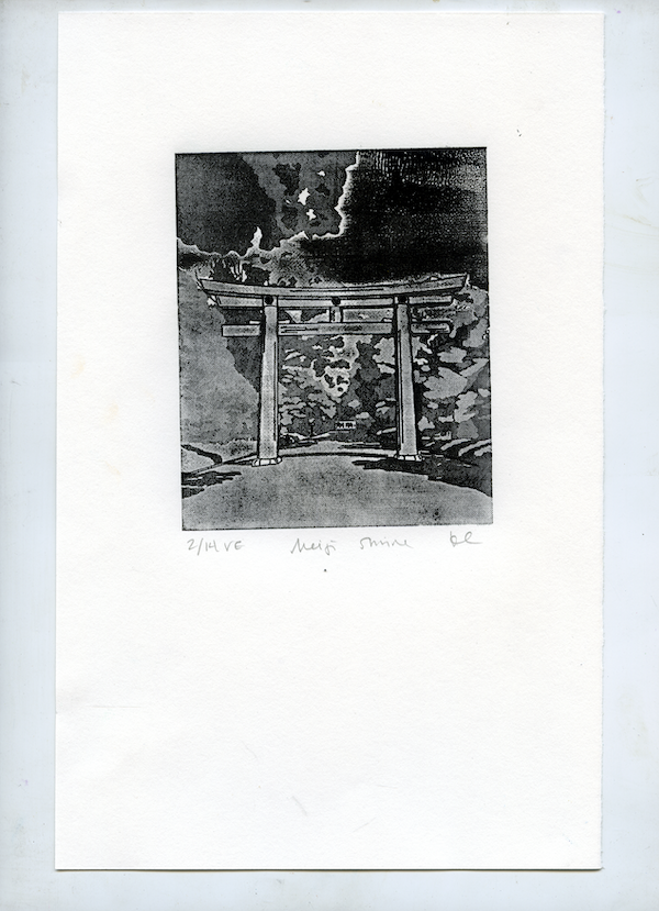 Meiji Art Print (Variable Edition Monoprint) — Katherine / Conaway